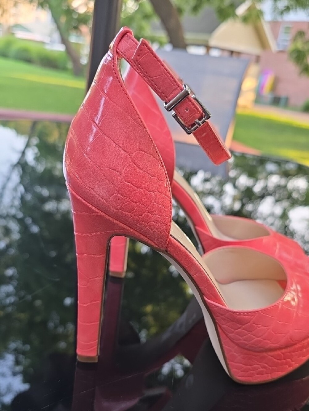Jessica Simpson Coral Peep-Toe Ankle-Strap Platform Heels - Picture 2 of 6